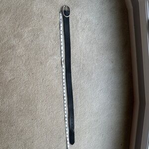 Mossimo Supply Co. Black Leather Belt with Silver Buckle